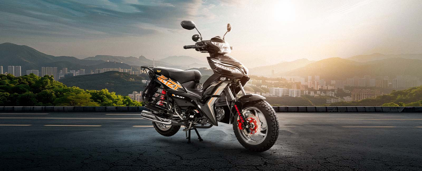 Moto cub BLIZT 125 en la pista